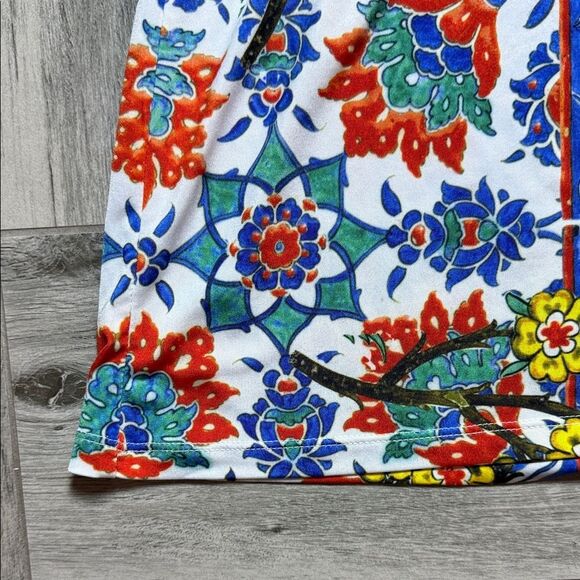 Isle By Melis Kozan Colorful Floral Pattern Sleeveles Dress Size M - Picture 4 of 11